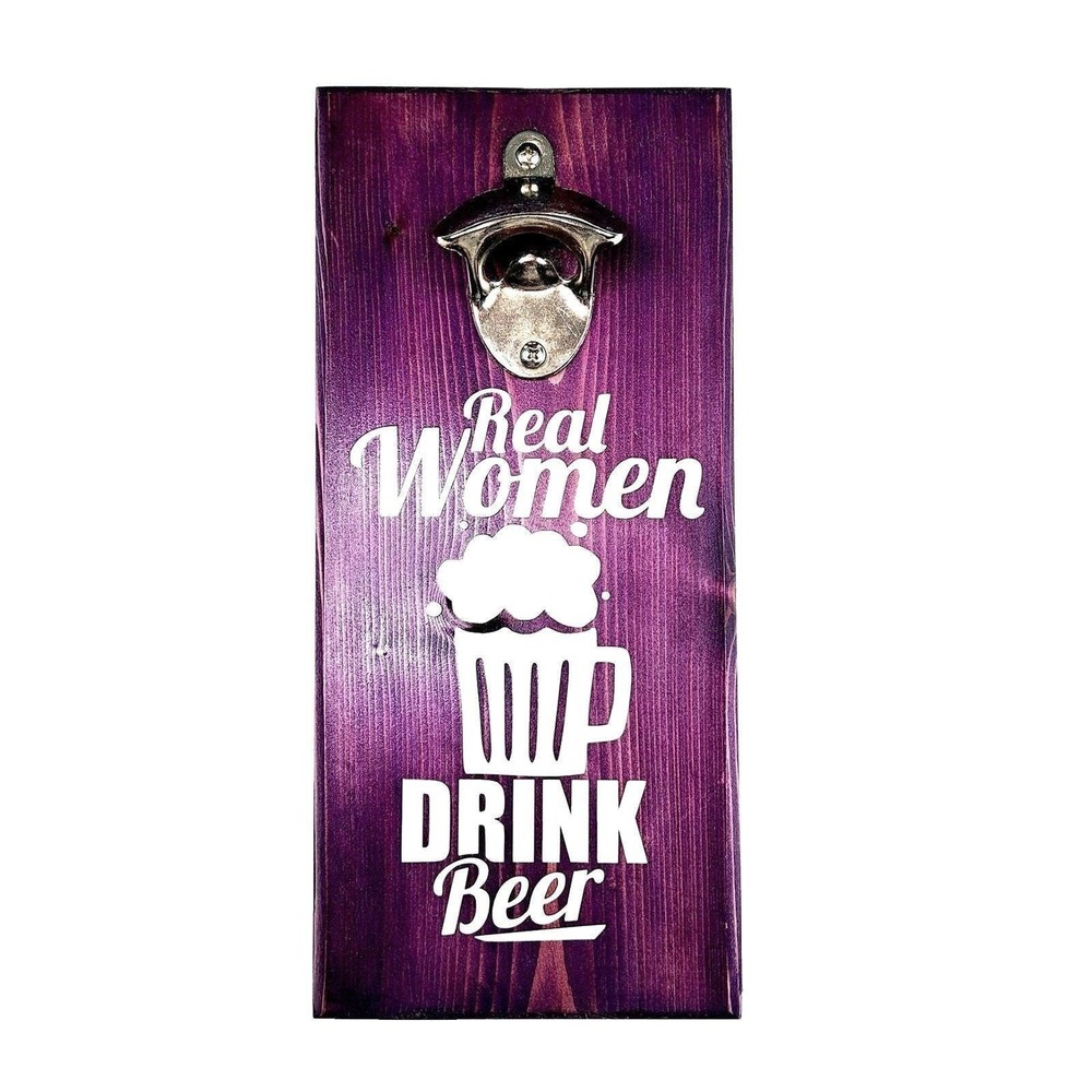 Wall Mounted Magnetic Bottle Opener Beer Caps Opener Gift for Mom/Women